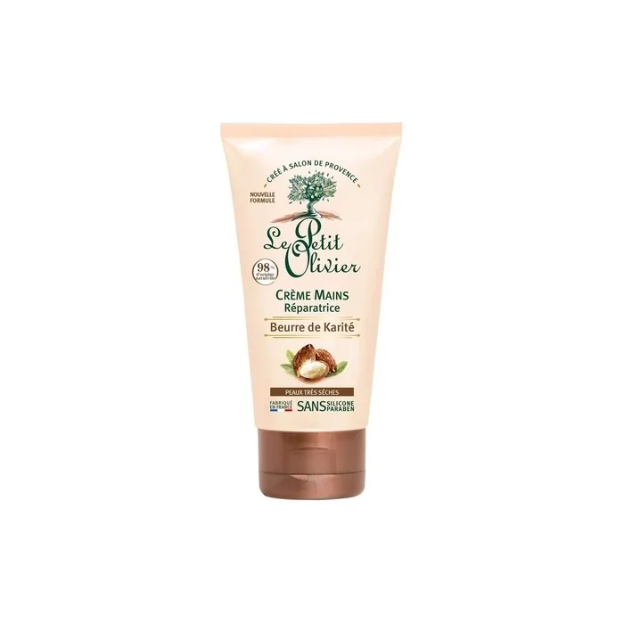 Le Petit Olivier Shea Butter Hand Repair Cream for Very Dry Skin 75ml - Made in France - Fair Trade Shea Butter - Silicone Free