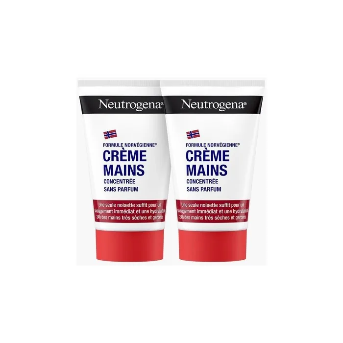 Neutrogena Concentrated Fragrance-Free Hand Cream 50ml - Pack of 2