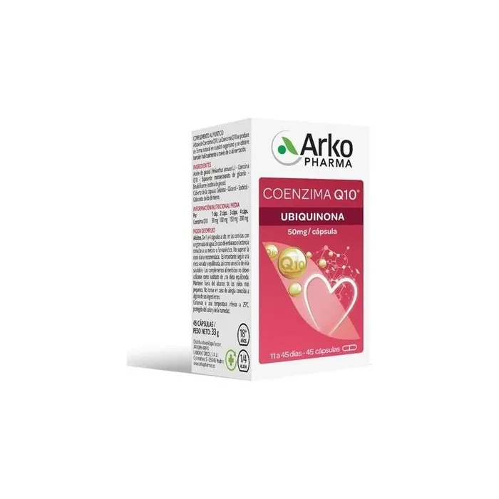 Arkopharma Coenzyme Q10 45 Capsules Dietary Supplement