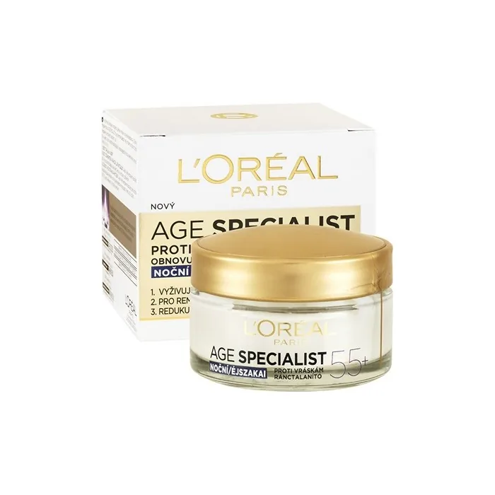 L'Oral Paris Night Wrinkle Cream Specialist Age 55 50 Ml