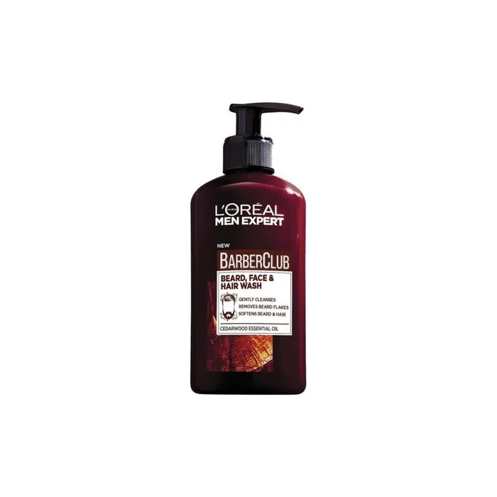 L'Oral Paris Barber Club Gel 3in1 Beard Face & Hair Wash 200ml
