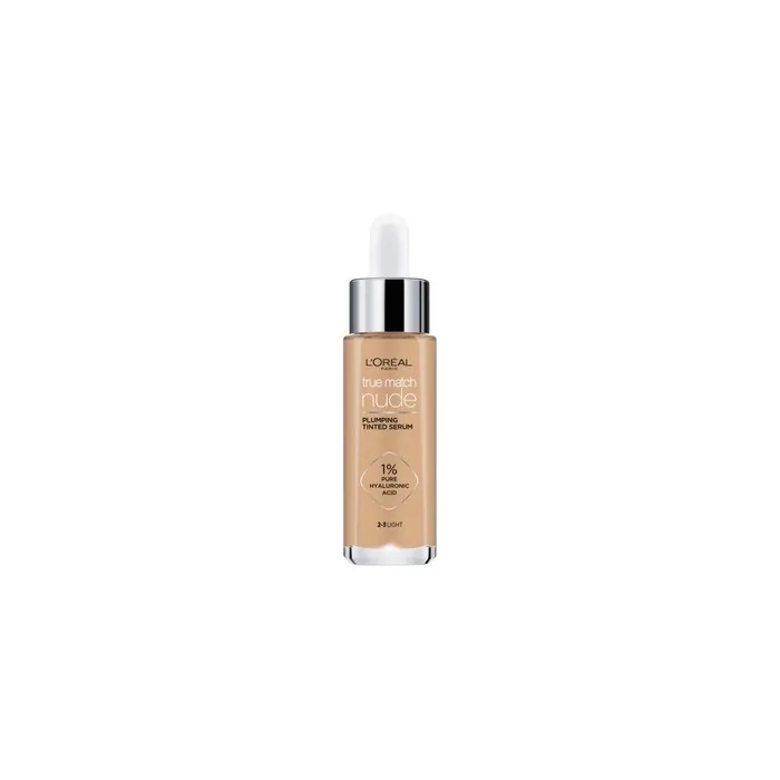 L'Oreal True Match Serum Nude Plumping Tinted Serum - 2-3 Light, 30ml