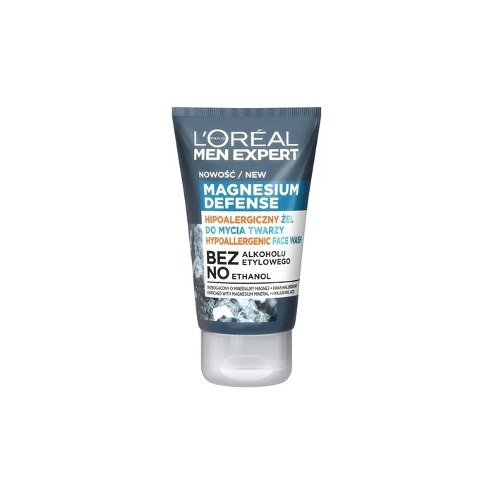 L'Oreal Men Expert Magnesium Defense Face Wash Hypoallergenic Facial Cleansing Gel 100ml