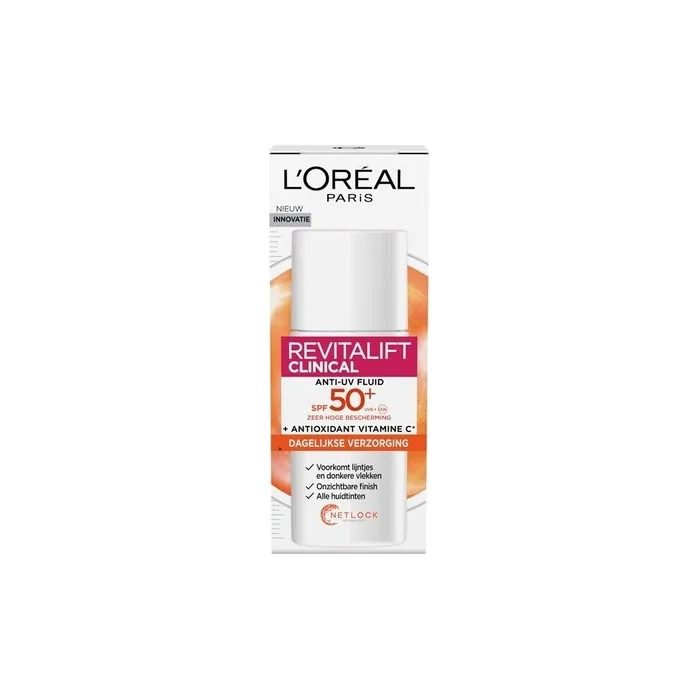 L'Oreal Paris Moisturizer Revitalift Clinical Spf 50 Vitamin C Antiuv Fluid 50ml