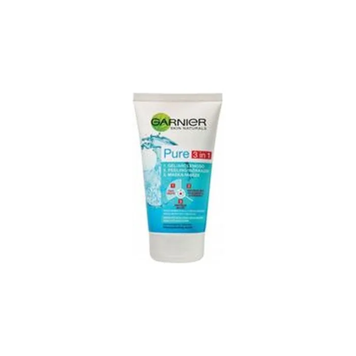 Garnier Pure 3in1 Cleansing Gel Scrub And Mask Against Imperfections 150 Ml