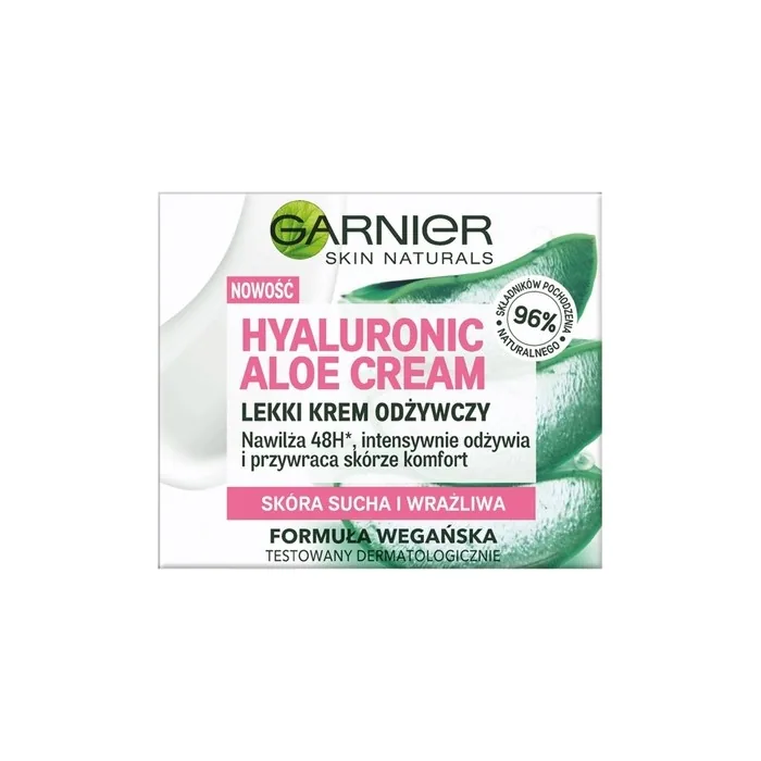 Garnier Skin Naturals Hyaluronic Aloe Cream Light Nourishing Cream For Dry And Sensitive Skin 50ml