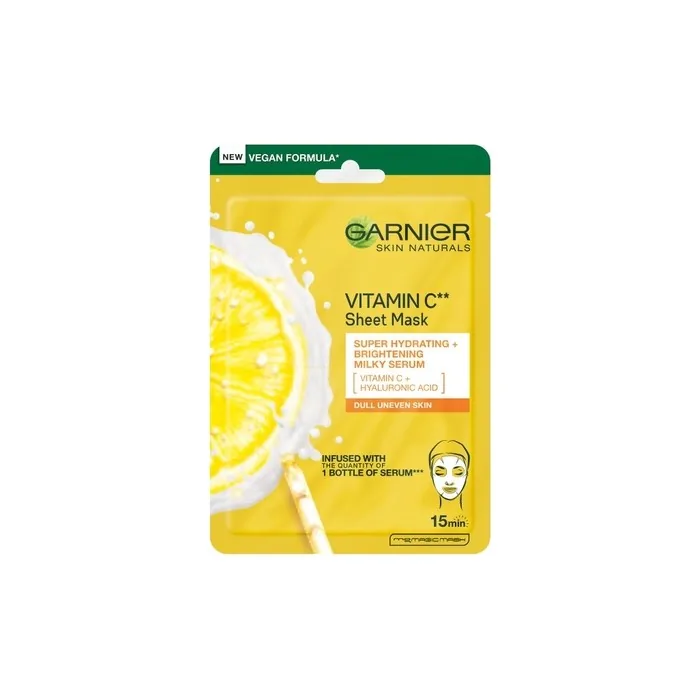 Garnier Skin Naturals Vitamin C Sheet Mask Intensive Moisturizing Fabric Mask 28g