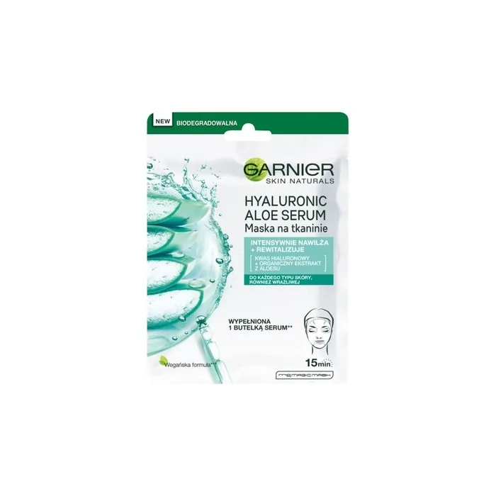 Garnier Skin Naturals Hyaluronic Aloe Serum Intensively Moisturizing Fabric Mask 28g