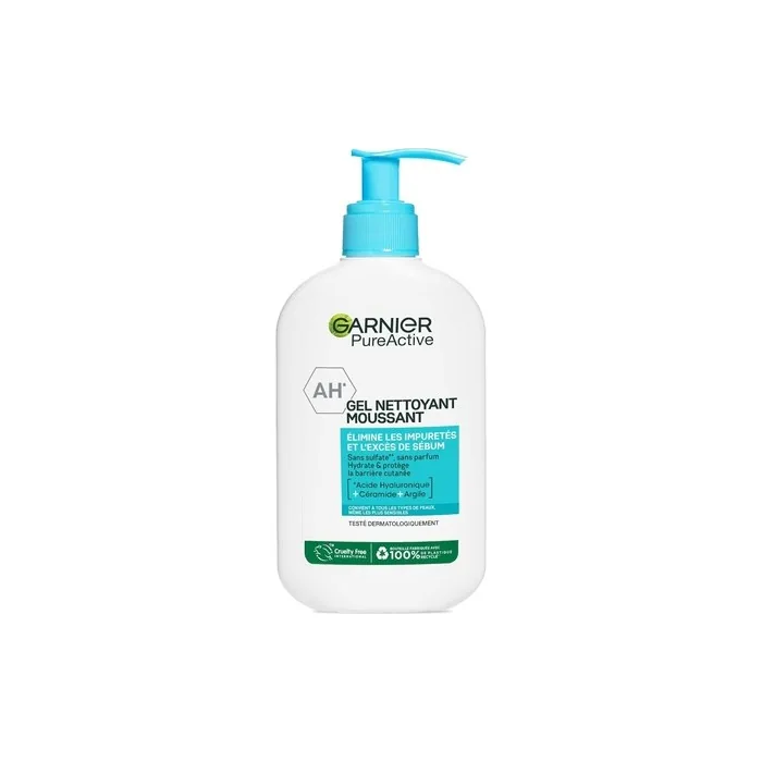 Garnier Pure Active Foam Cleansing Gel - Cleanses, Moisturizes & Removes