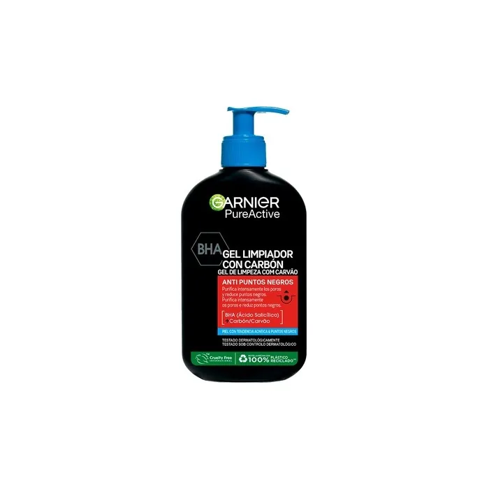 Garnier Pure Active Charcoal Cleansing Gel Anti Blackheads 250ml