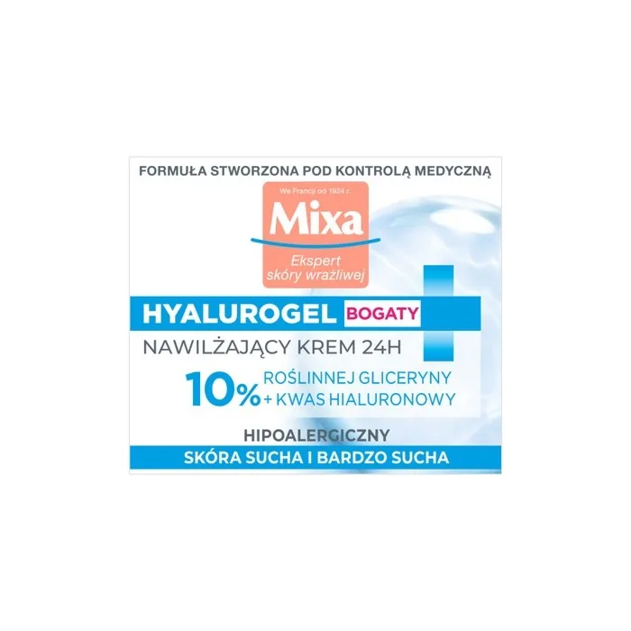 Mixa Expert Sensitive Skin Hyalurogel Rich Cream Intensively Moisturizing 50ml