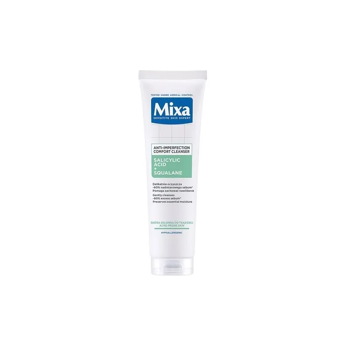 Mixalab Pore Perfect Cleansing Gel For Face Against Imperfections With Salicylic Acid And Squalane 150ml