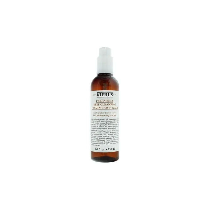 Kiehl's Calendula Deep Cleansing Foaming Face Wash 230ml For Women Deep Cleansing Gel