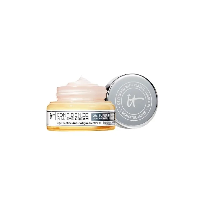 IT Cosmetics Confidence in an Eye Cream Anti Aging Eye Cream for Dark Circles Crow's Feet Lack of Firmness & Dryness 48HR Hydration with 2% Super Peptide Concentrate 0.5 fl oz