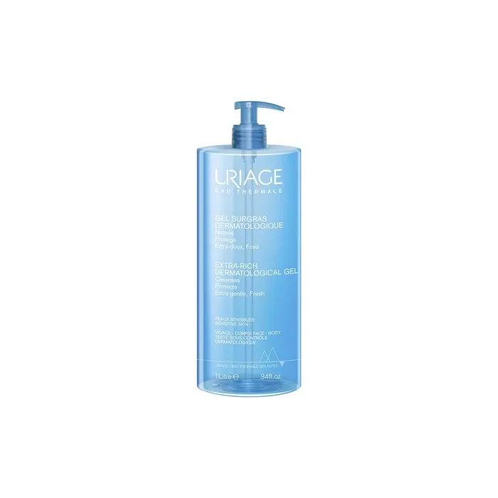 Uriage Extra-Rich Dermatological Gel Cleansing Gel 1000ml