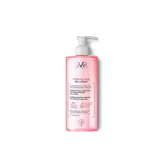 Svr Topialyse Cleansing Gel 1000ml Gentle Cleansing For Sensitive Skin