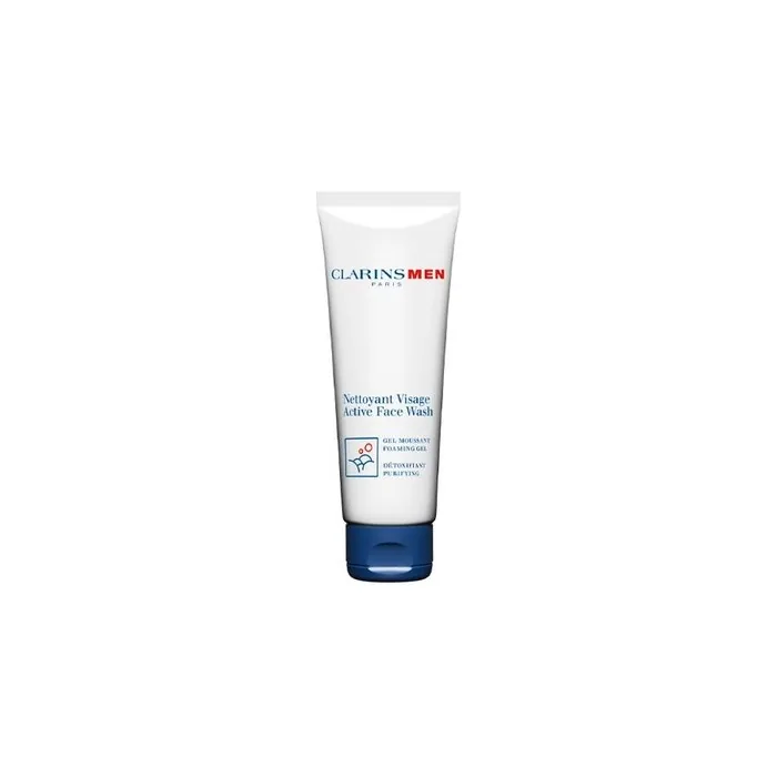 Clarins Men Active Face Wash 125ml Foaming Cleansing Gel For Men