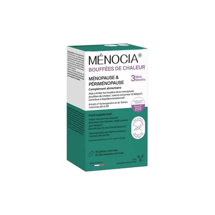 Laboratoire CCD Menocia Hot Flashes Dietary Supplement 90 Capsules