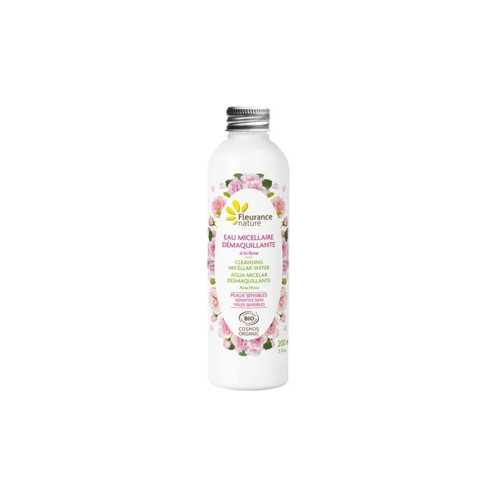 Eau De Micellaire for Make-Up Removal Organic Rose 200ml Sensitive