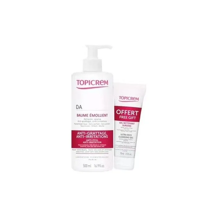 Topicrem Hydrating Milk 500ml + Purifying Gel 75ml