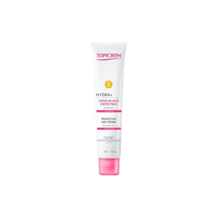 Topicrem Moisturizing Day Cream For Sensitive Skin Spf 50 Hydra 40 Ml