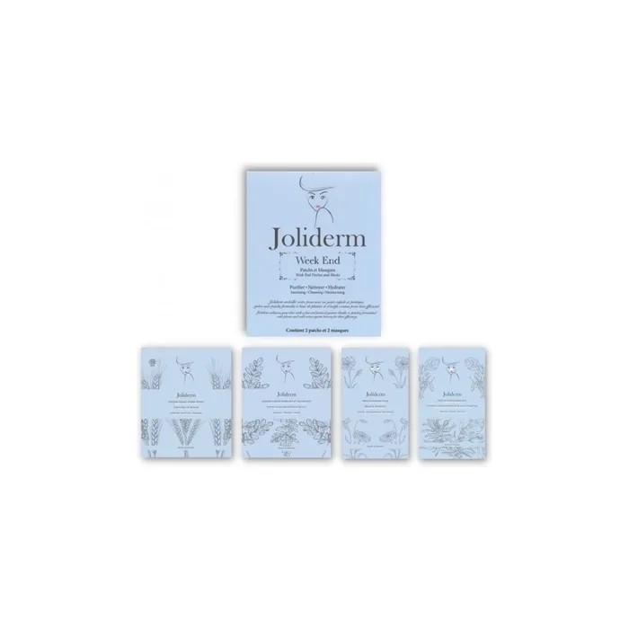 Joliderm Week End Set Coconut Water Hydrating Sheet Mask Contouring Undereye Mask Patch Green Tea Oxygenating Purifying Sheet Mask Antiblackheads Local Treatment Patch