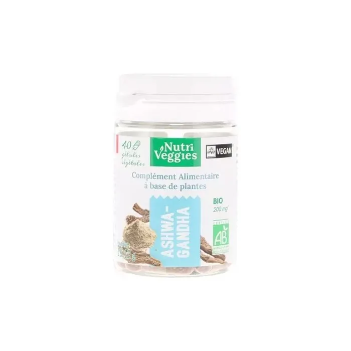 Nutriveggies Ashwagandha Bio 40 Vegetable Capsules