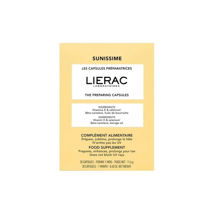 Lierac Sunissime Capsules Preparatrices Food Supplement 30 Capsules