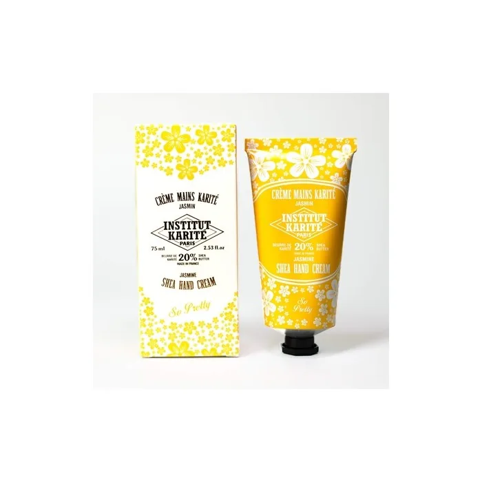 Institut Karité Paris Moisturising and Restorative Hand and Nail Cream 20% Shea Butter 75ml Jasmine