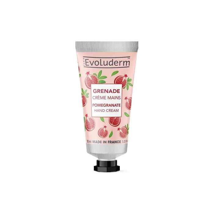 Evoluderm Pomegranate Hand Cream 30ml 97% Natural Origin Vegan