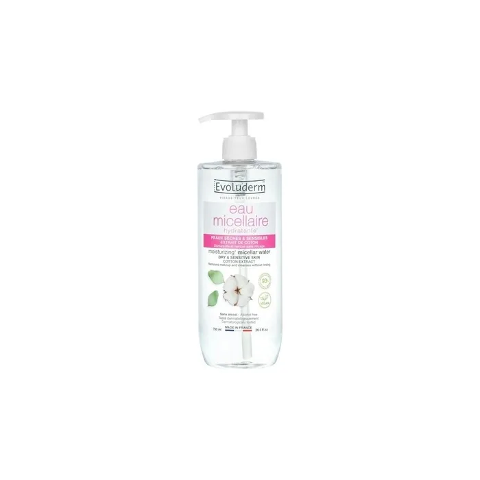 Evoluderm Hydrating Micellar Water for Sensitive Skin 750ml