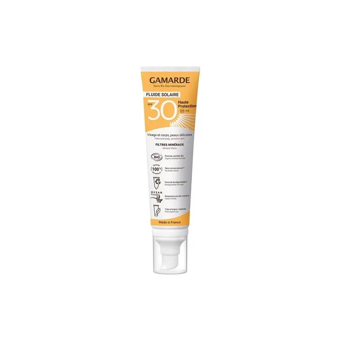 Gamarde Sun Care Fluid High Protection SPF30 Organic 100ml