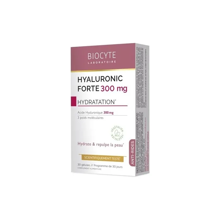 Biocyte Hyaluronic Forte 300mg 30 Capsules Skin Beauty Supplement