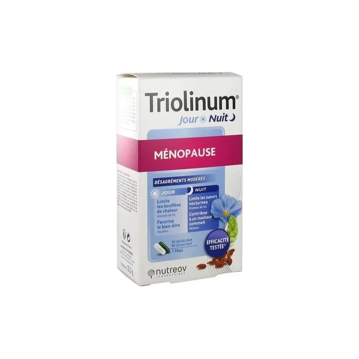 Nutreov Triolinum Day & Night Menopause Dietary Supplement 60 Capsules