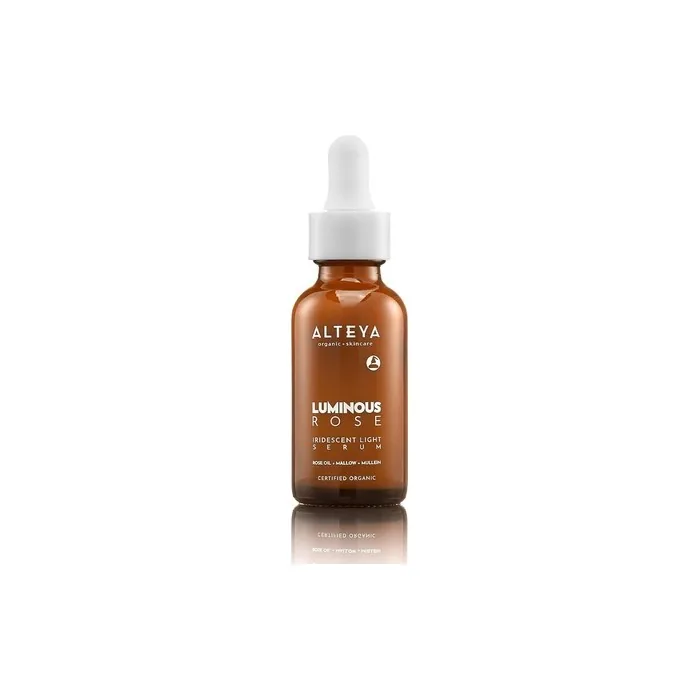 Alteya Organic Luminous Rose Face Serum 30ml - NaTrue Certified Organic Pure Natural Lightweight Moisturizer for All Skin Types