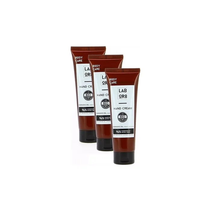Labor8 Hemp Hand Cream With Hemp Oil 3x75ml