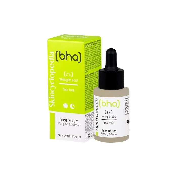 Skincyclopedia 2% Salicylic Acid Serum with Tea Tree Oil, Niacinamide and Zinc - Acne Treatment, Blackheads and Pore Minimizer for Oily and Combination Skin - BHA Exfoliant for Men and Women 30ml