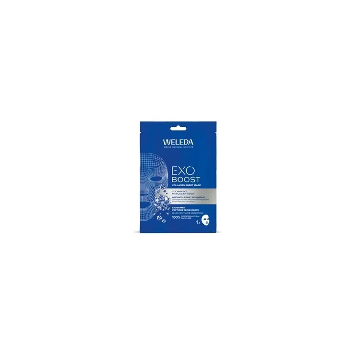 Weleda Exo Boost Collagen Sheet Mask A Rejuvenating Sheet Mask For Radiant Skin