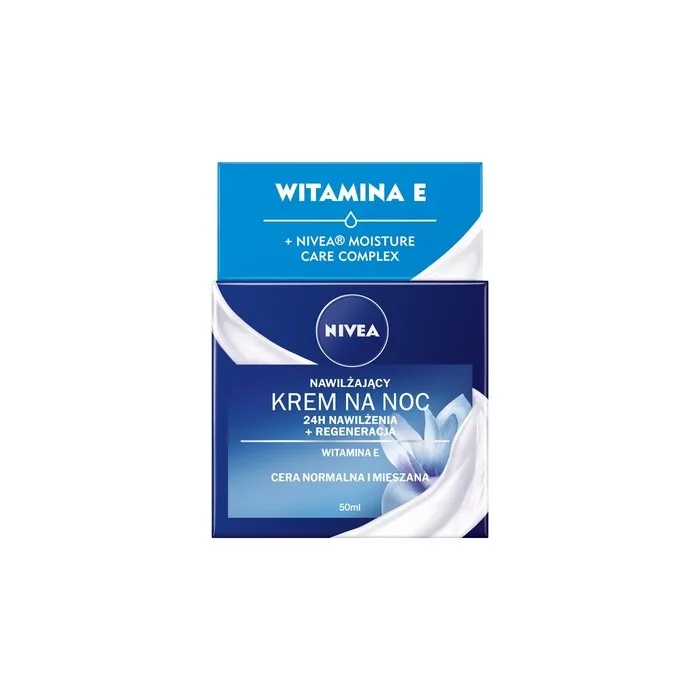 Nivea 24h Moisturization + Regeneration Night Cream For Normal And Combination Skin 50ml