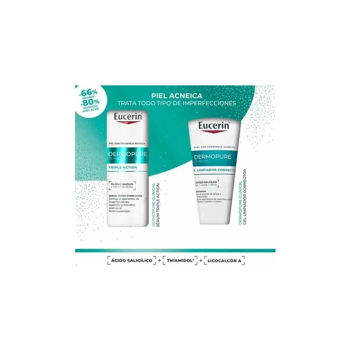 Eucerin Dermopure Triple Action Serum 40ml Set 2 Pieces
