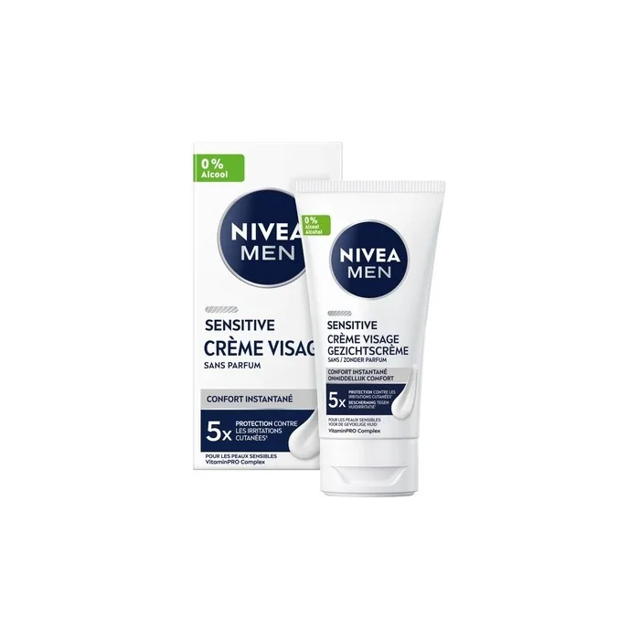 Nivea Men Sensitive Face Cream Gentle Moisturizer For Sensitive Skin