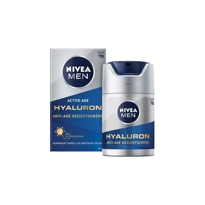 Nivea Men Day Cream Antiage Hyaluron Spf15 Moisturizing And Antiaging Protection