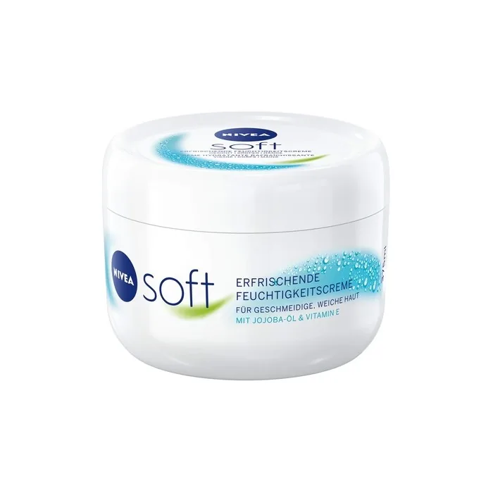 NIVEA Soft Refreshing Moisturizing Cream 375ml with Vitamin E and Jojoba Oil