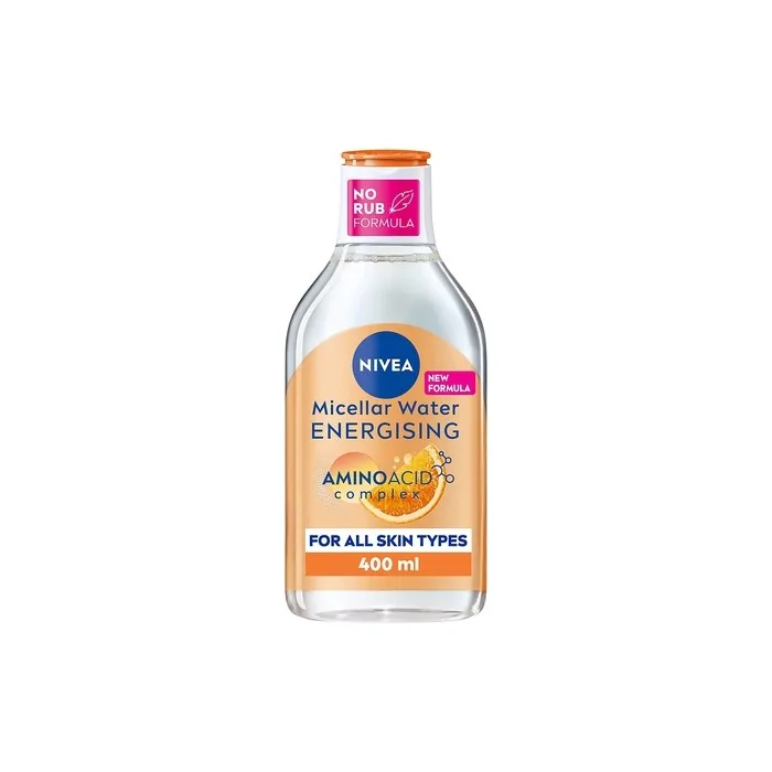 NIVEA Energy Micellar Water 3x Antioxidants 3 in 1 Energising Micellar Cleansing Water with Vitamins C and B3