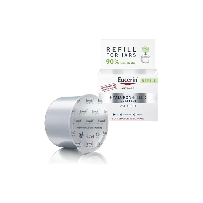 Eucerin Hyaluron-Filler Day Cream SPF 15 for Dry Skin Refill 50ml - Anti-Wrinkle