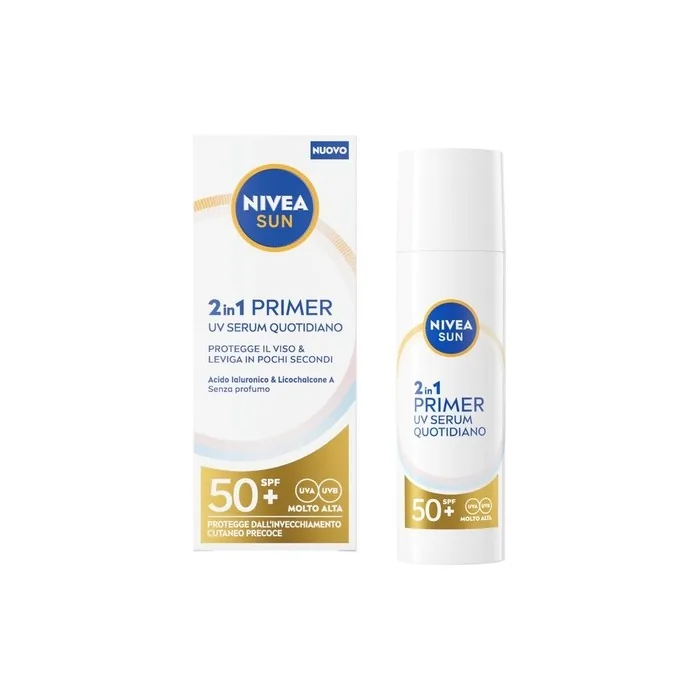 Nivea Sun 2in1 Primer Daily Serum Face Spf50 30ml