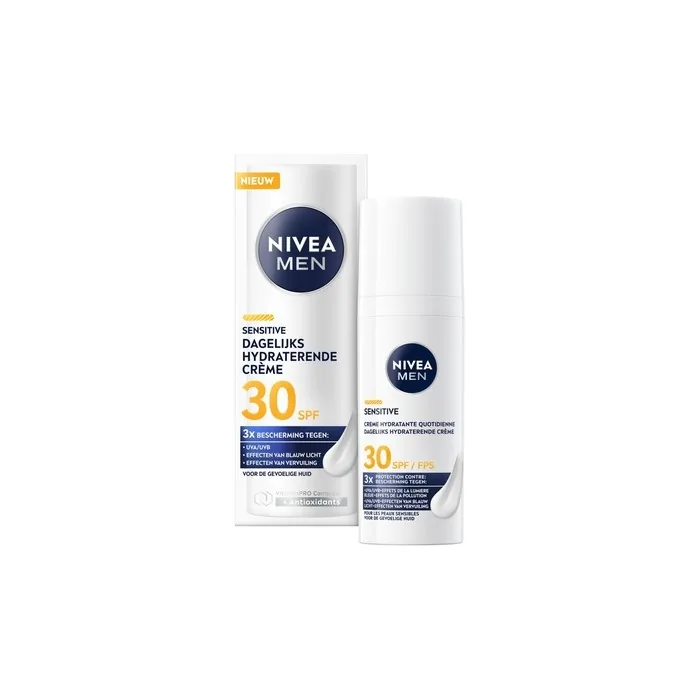 Nivea Men's Sensitive Triple Protect Moisturiser Spf30
