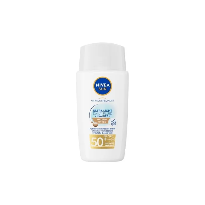 Nivea Sun Uv Face Special Ultra Light Daily Fluid Medium Tinted Spf50