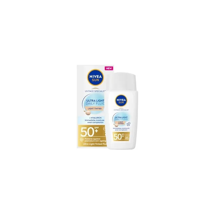 Nivea Sun Daily Fluid Ultra Light Medium Tone Spf50+ 40ml