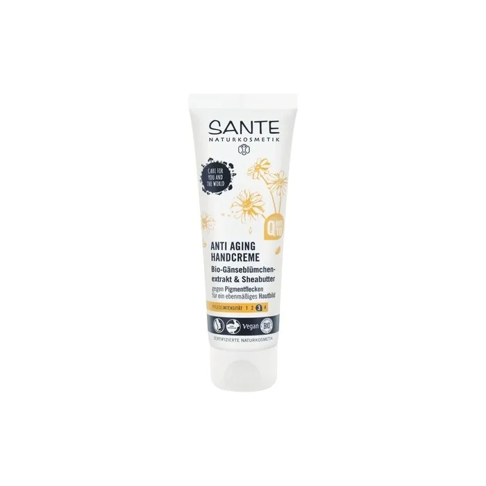 Sante Naturkosmetik Anti-Ageing Hand Cream Vegan Shea Butter and Organic Daisy Organic Extracts Natural Hand Care 75ml